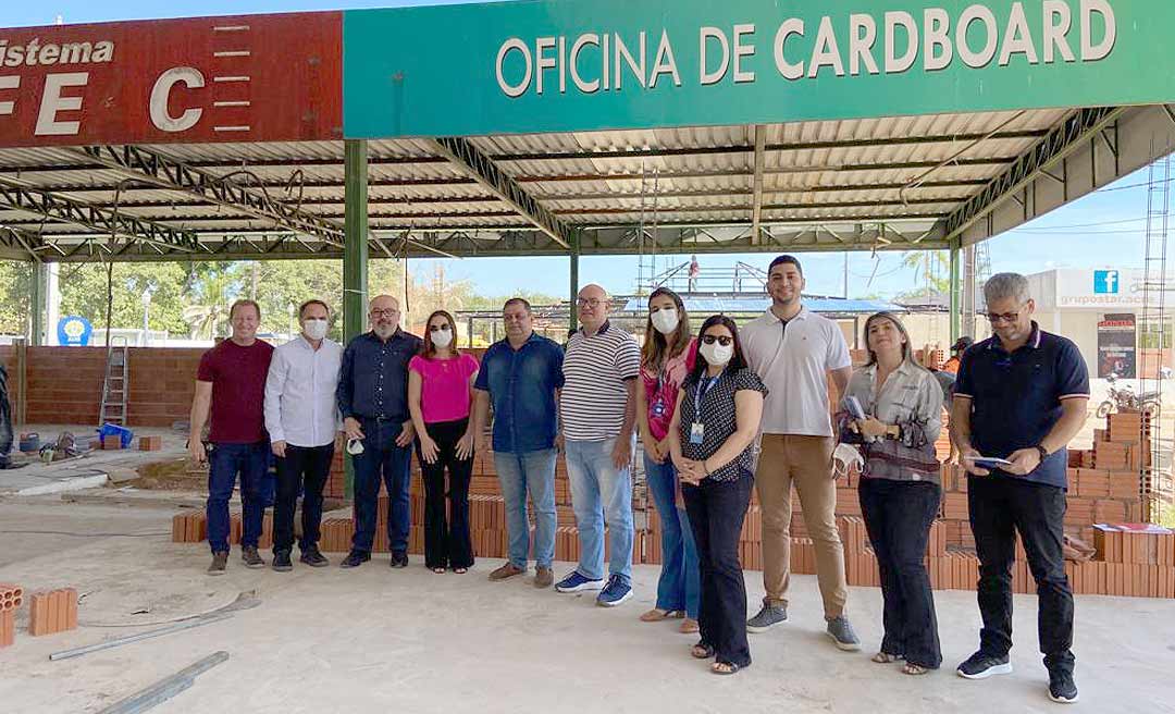 Em Rio Branco, gestores da Indústria acompanham avanço das obras no Parque de Exposições