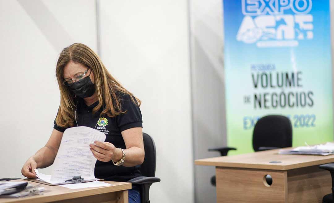 Aplicativo desenvolvido pela Seict monitora volume de negócios feitos durante a Expoacre 2022