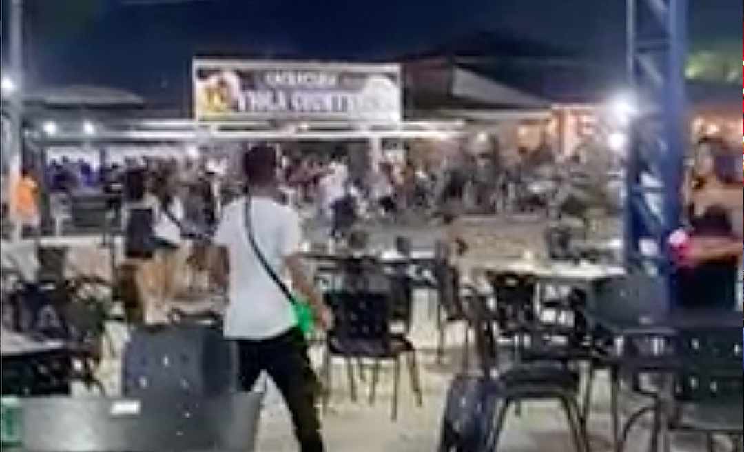 Vídeo mostra briga generalizada no encerramento da Expoacre 2022