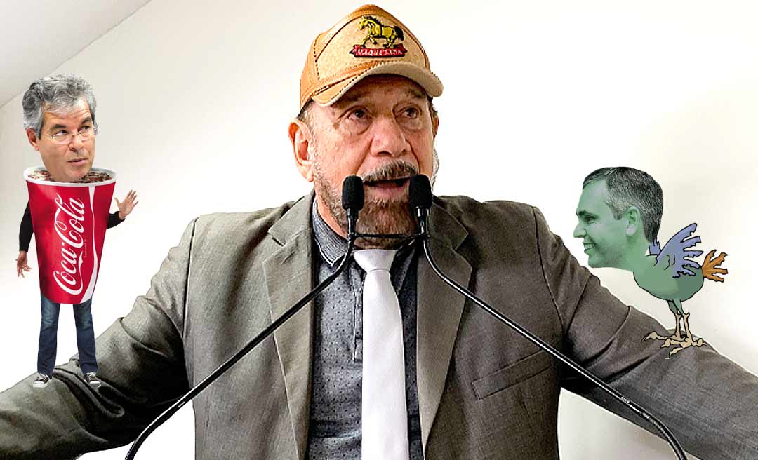 N. Lima comenta união de Jorge Viana e Marcus Alexandre: “Fujão da coca-cola e galo da madrugada"