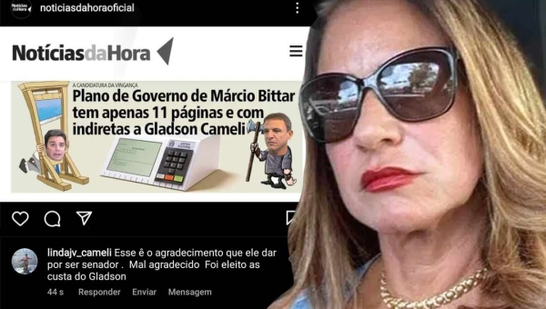 Mãe de Gladson afirma que Bittar é “mal-agradecido” e diz que senador “foi eleito às custas” do governador