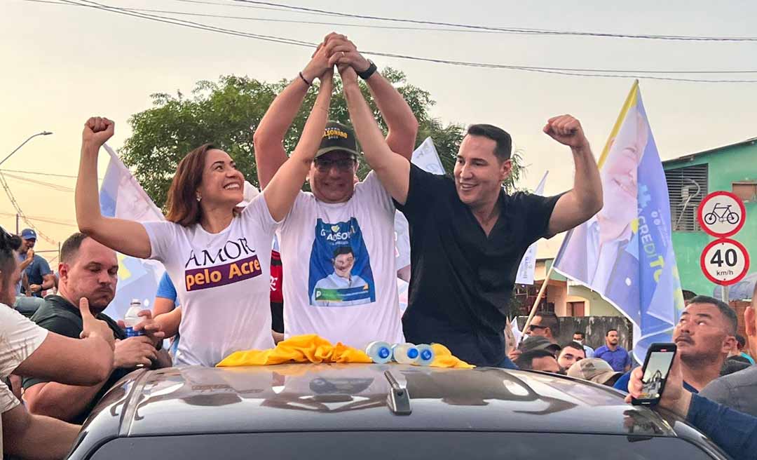 Gladson, Mailza e Ney dão o pontapé inicial na campanha em caminhada na Baixada da Sobral