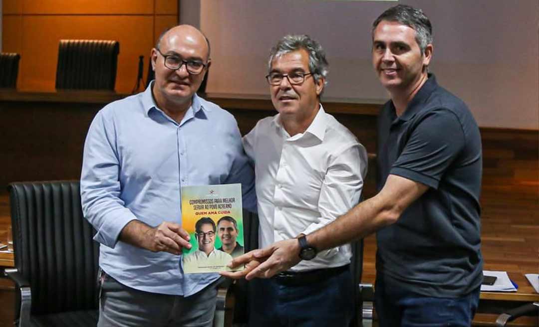 Jorge Viana e Marcus Alexandre participam de encontro com empresários na Fieac