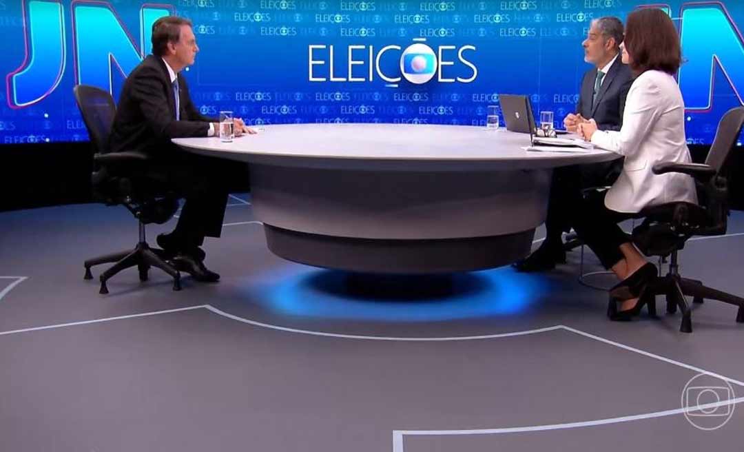 "Pode ter certeza que teremos eleições limpas", diz Bolsonaro no JN