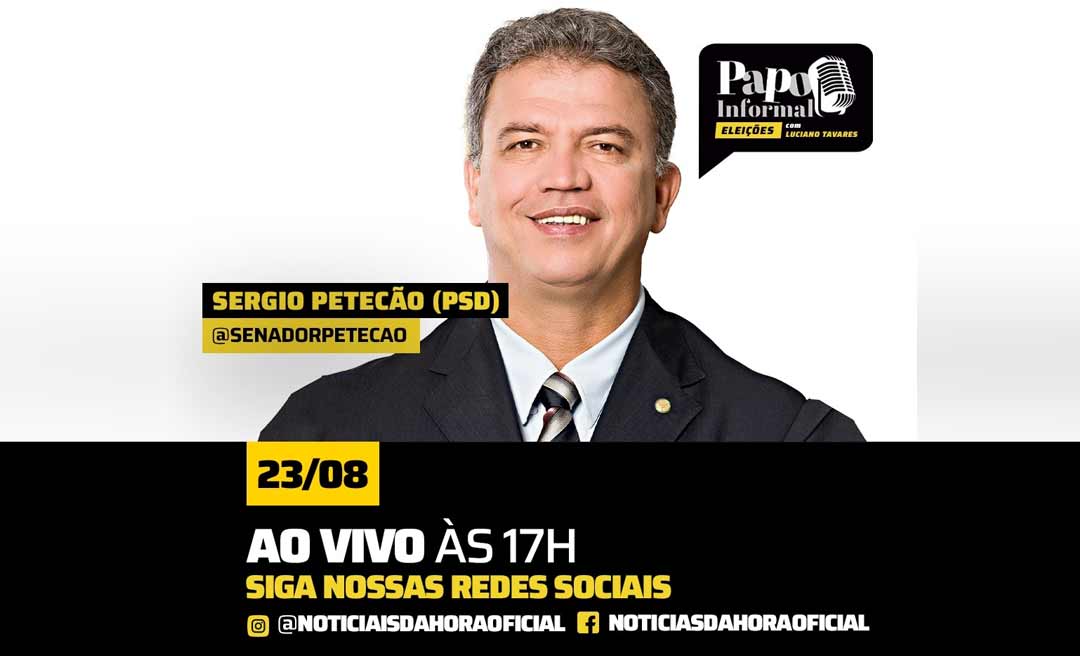 Petecão participa da rodada de entrevistas do Papo Informal do NH nesta terça