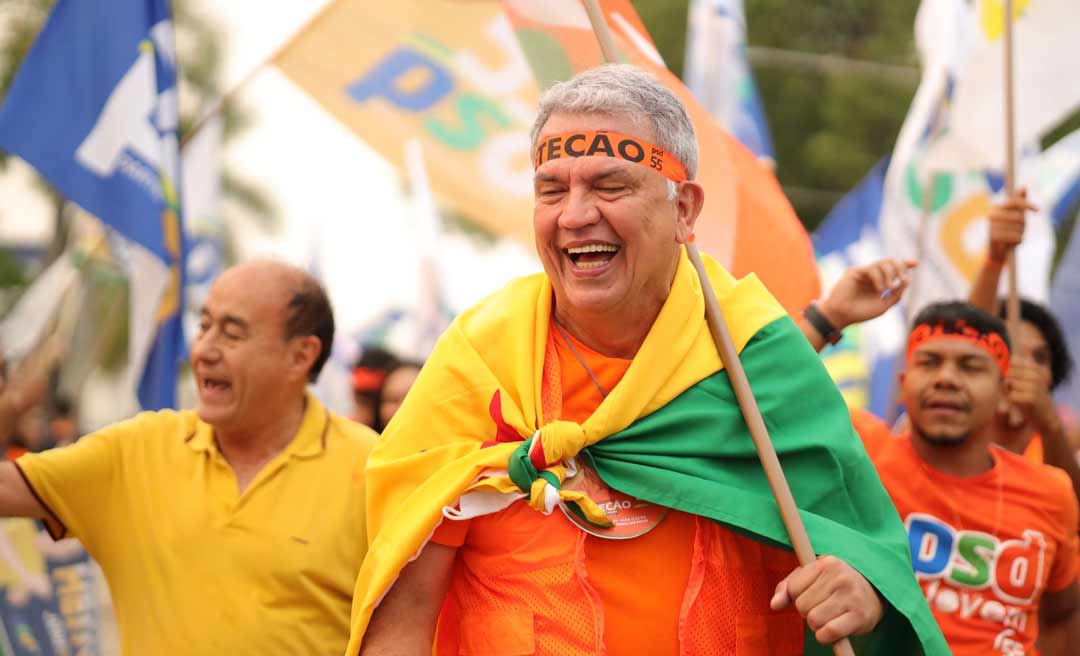 Em caminhada, Bocalom diz que Petecão será governador com ajuda de Rio Branco