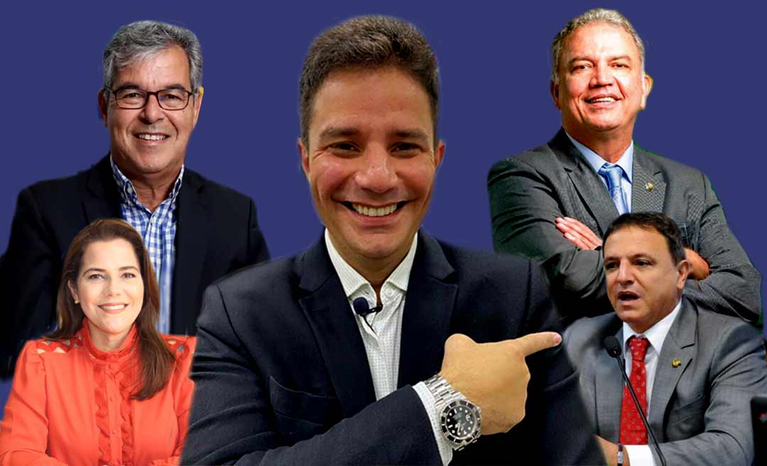 Gladson Cameli lidera pesquisa Ipec/Globo com 51% das intenções de votos, seguido de Jorge Viana com 27%