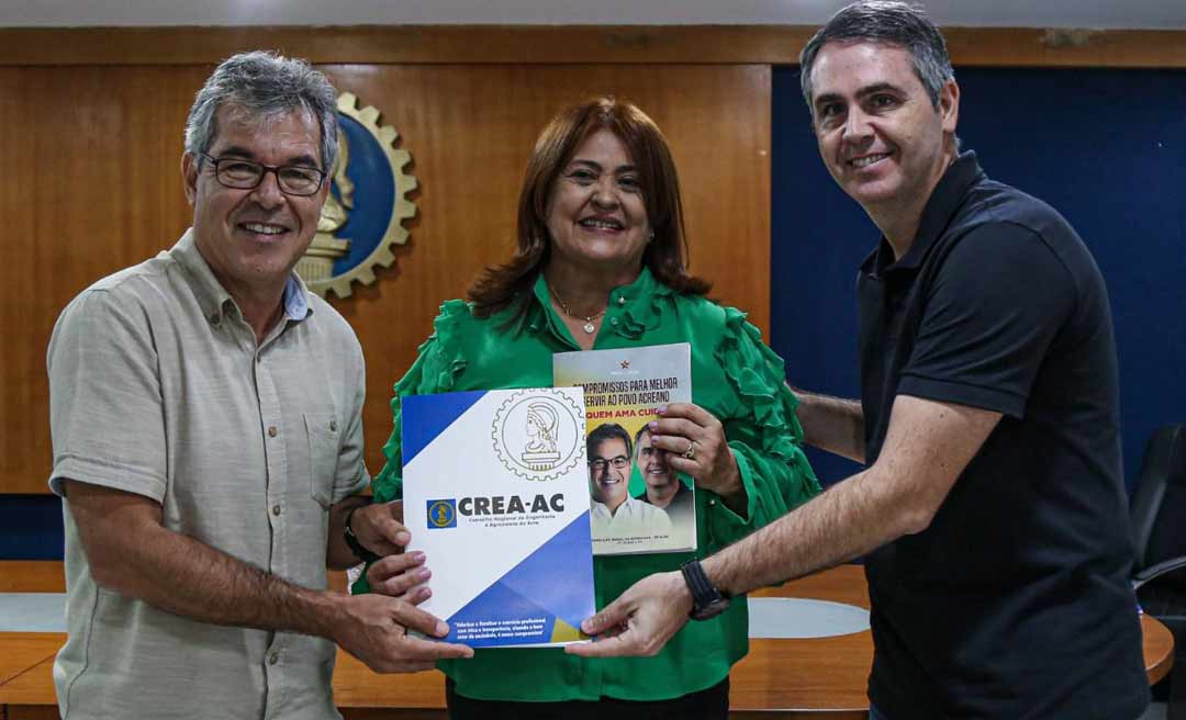 No CREA, Jorge Viana e Marcus Alexandre apresentam compromissos para o Acre voltar a ter obras e desenvolvimento