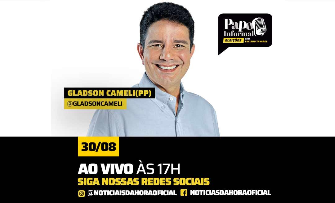 Gladson Cameli participa da rodada de entrevistas do Papo Informal do NH nesta terça-feira
