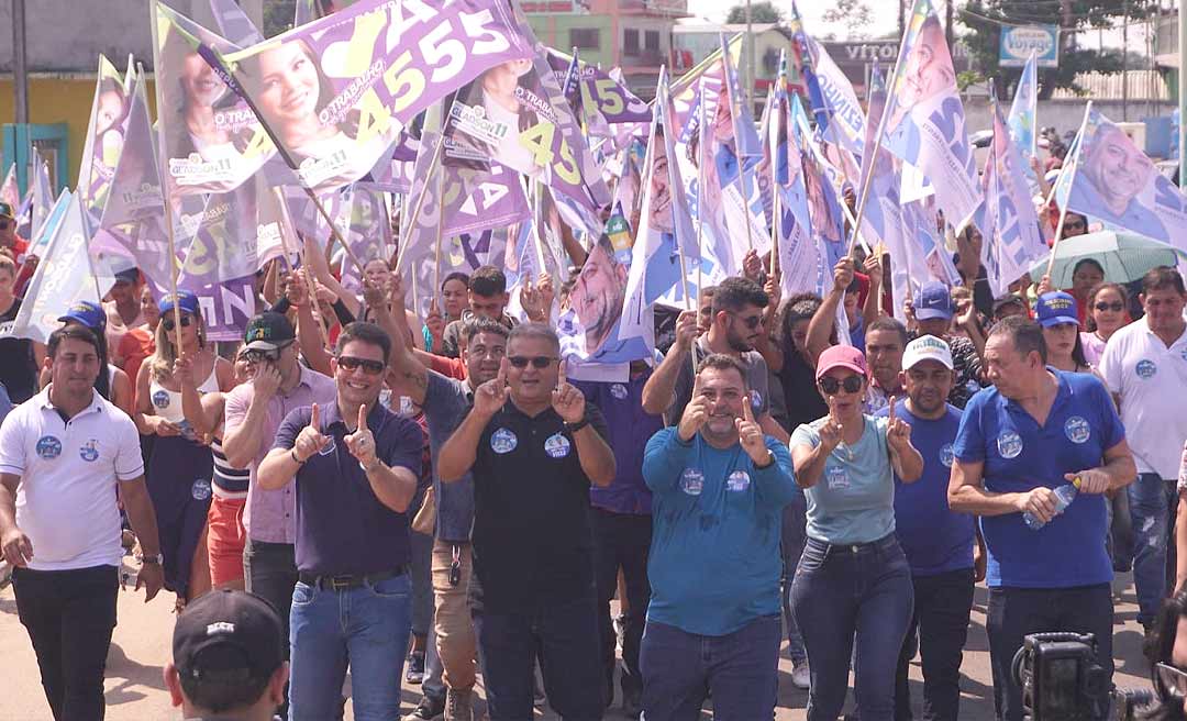 Em Mâncio Lima, prefeito do PT caminha com Gladson e reafirma apoio ao governador