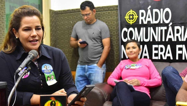 Mara cumpre agenda com Jéssica e Antonia Sales em Tarauacá e garante que no seu governo apoiará a compra da produção agrícola