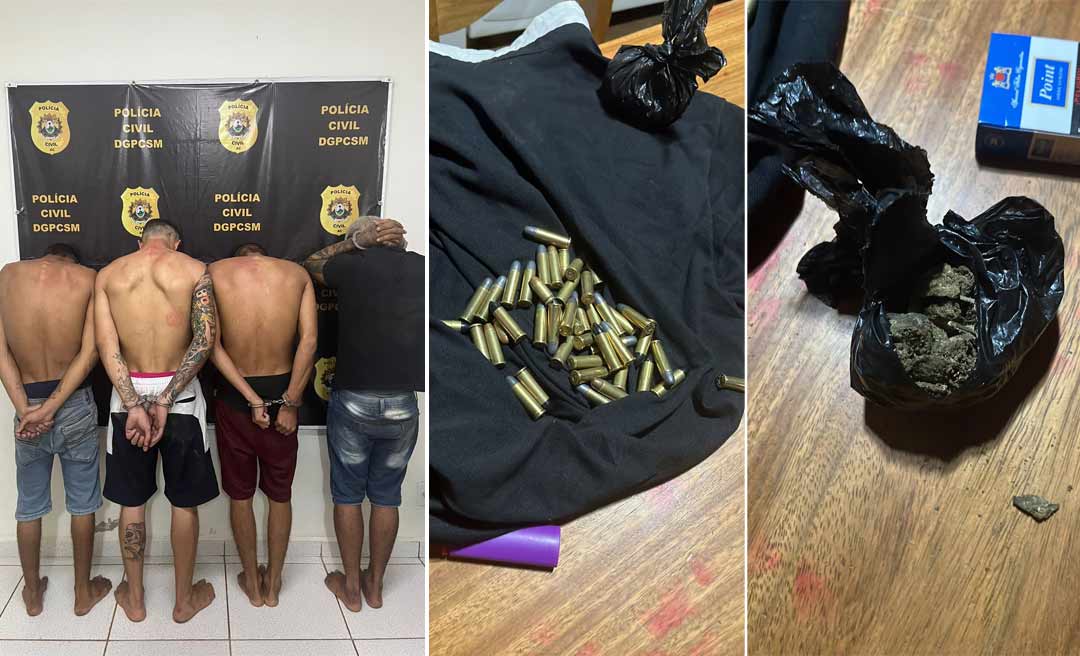 Integrantes de grupo criminoso são presos durante operação realizada pela Polícia Civil do Acre