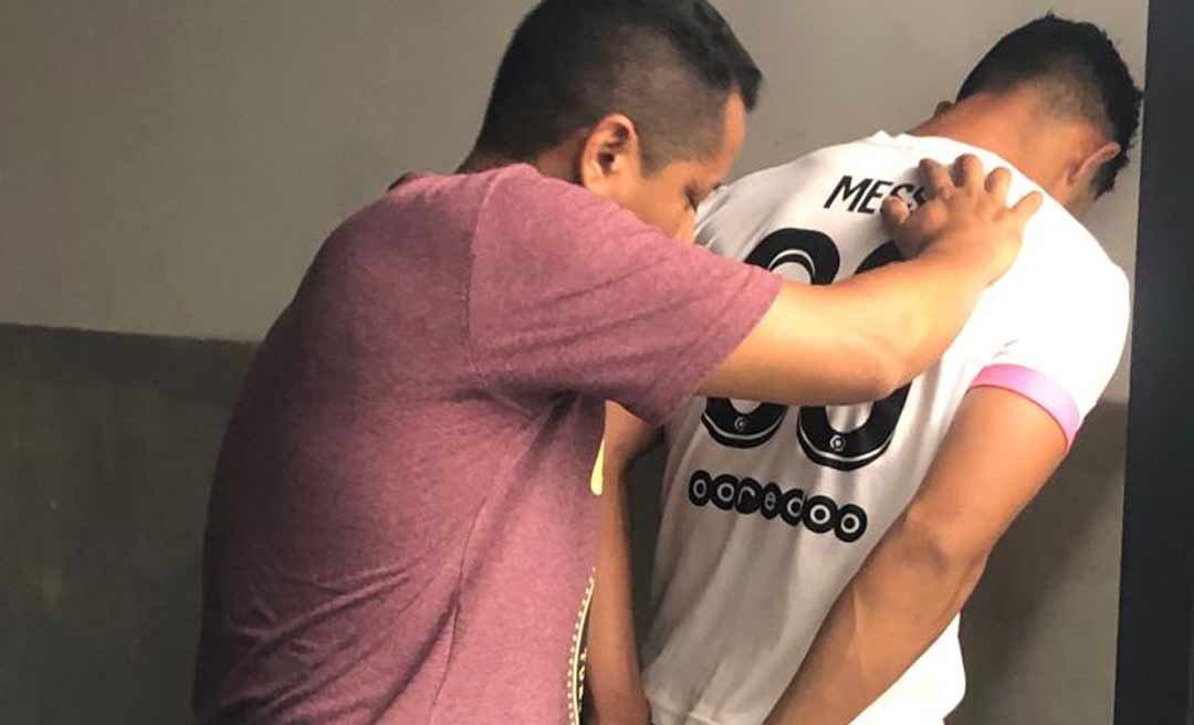 Foragido da Justiça é localizado e capturado em via pública no bairro do Bosque, em Rio Branco