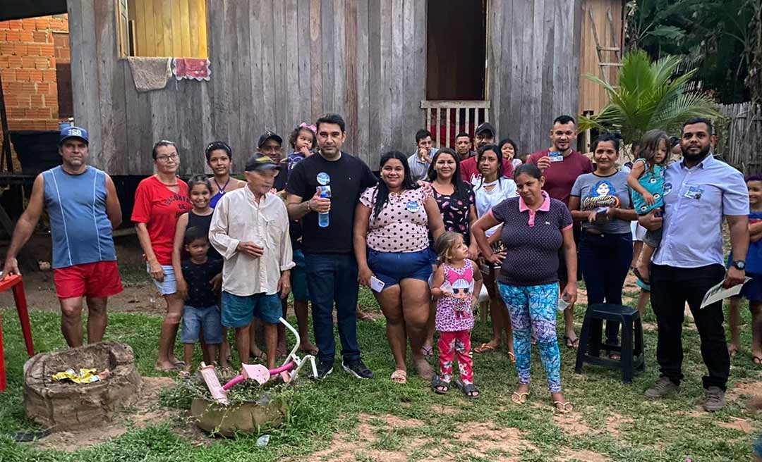 Deputado José Bestene e o filho Samir, visitam amigos e apoiadores em plácido de Castro