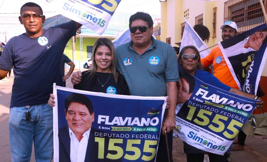 Em clima de festa, Flaviano inaugura seu comitê no Bujarí