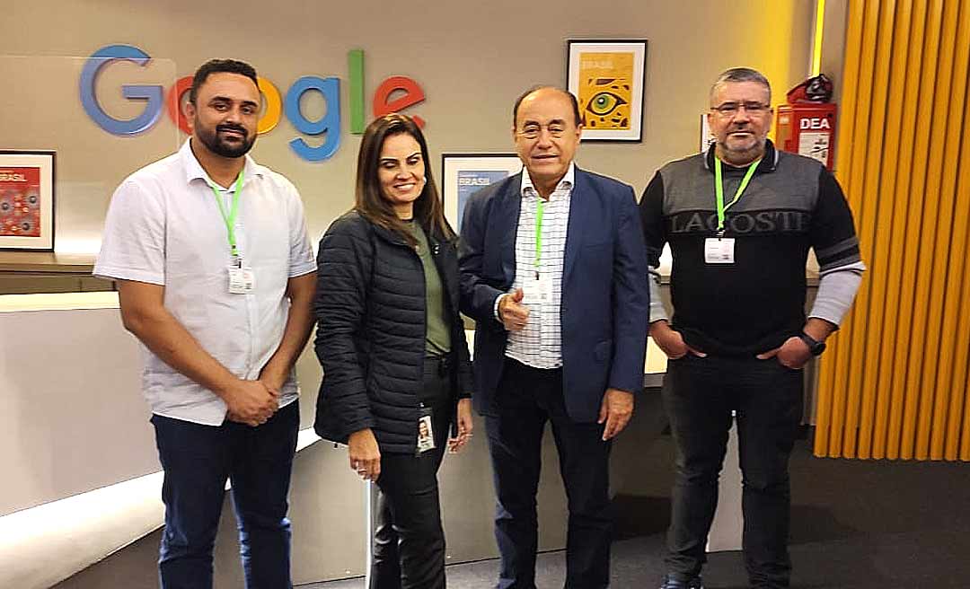 Prefeito de Rio Branco se reúne com diretora da Google Brasil em busca de melhorias na Educação da capital