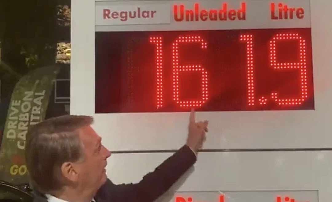 Bolsonaro engana ao comparar combustível brasileiro com o britânico