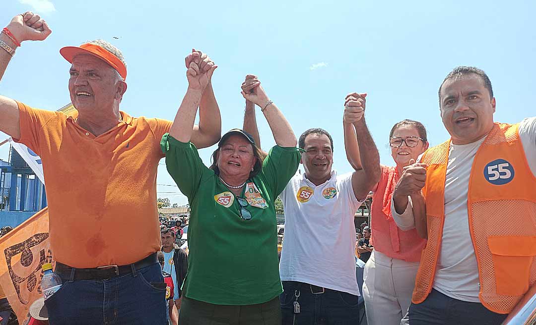 “O Vale do Juruá vai continuar como minha prioridade no Senado", diz Vanda Milani ao ser recepcionada por apoiadores