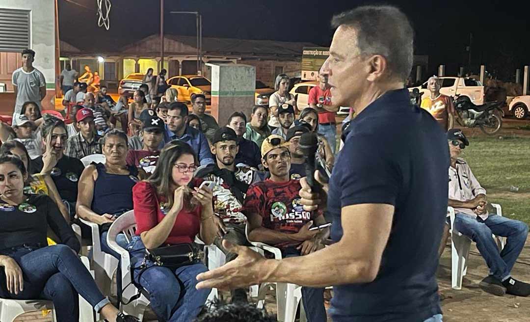 Na Vila Caquetá, Marcio Bittar diz que reeleição de Bolsonaro ‘é prioridade’