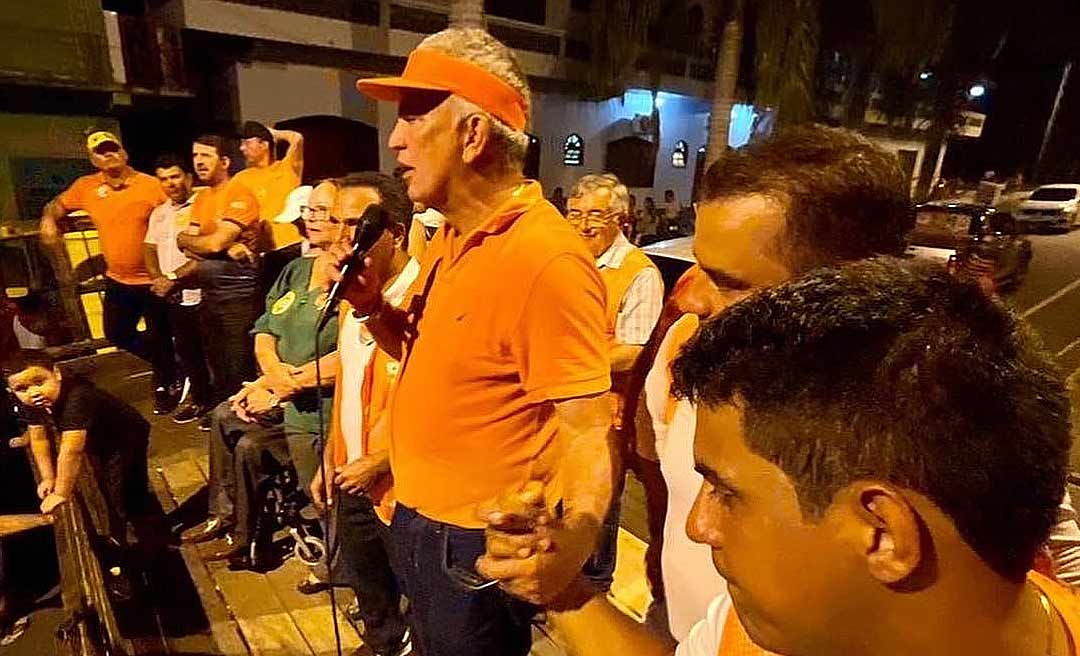 Em Rodrigues Alves, Petecão diz: "Parem de brigar com a verdade, nós estamos no segundo turno"