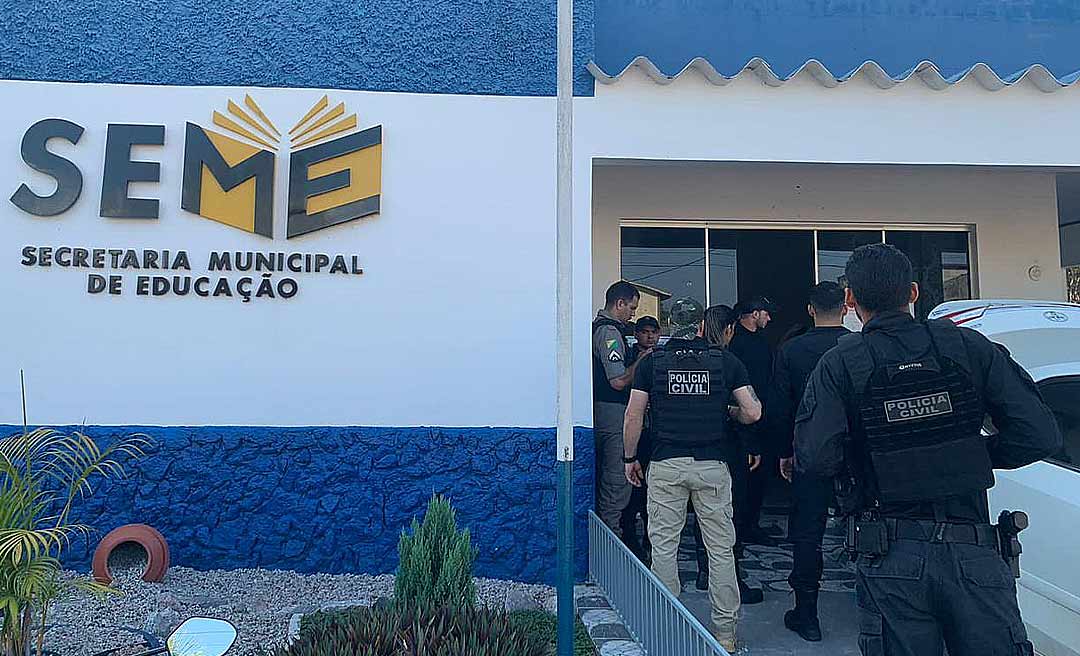 Operação investiga suposto esquema de corrupção dentro da Secretaria Municipal de Educação e no Setor de Merenda de Feijó