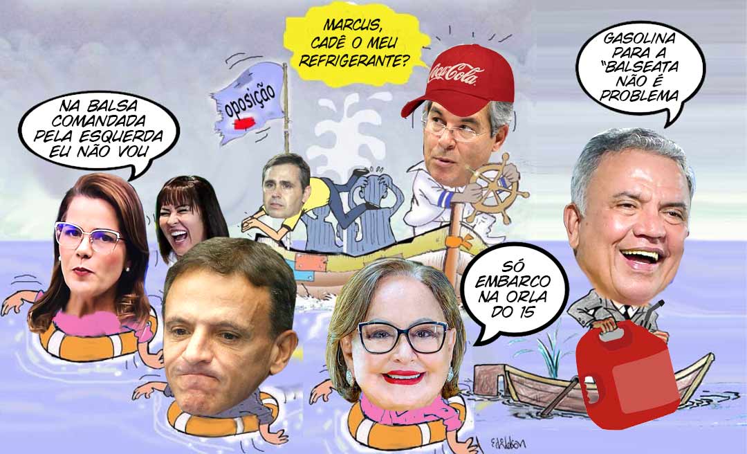 Balsa sai da Gameleira com a “gasolina” de Petecão e Jorge Viana reclamando a falta de refrigerante