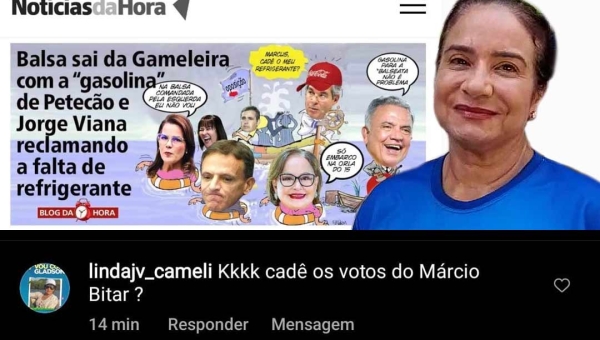Mãe de Gladson dá risada e pergunta: “Kkkk. Cadê os votos do Márcio Bittar?”