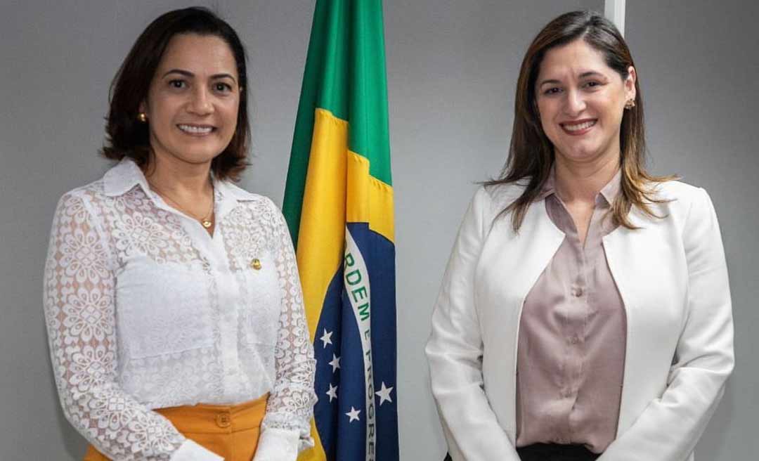 “Vamos trabalhar em conjunto”, diz ministra a Mailza, senadora e vice-governadora eleita do Acre