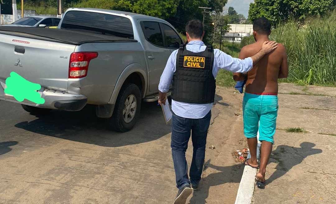 Polícia Civil prende homem por tentativa de feminicídio em Cruzeiro do Sul