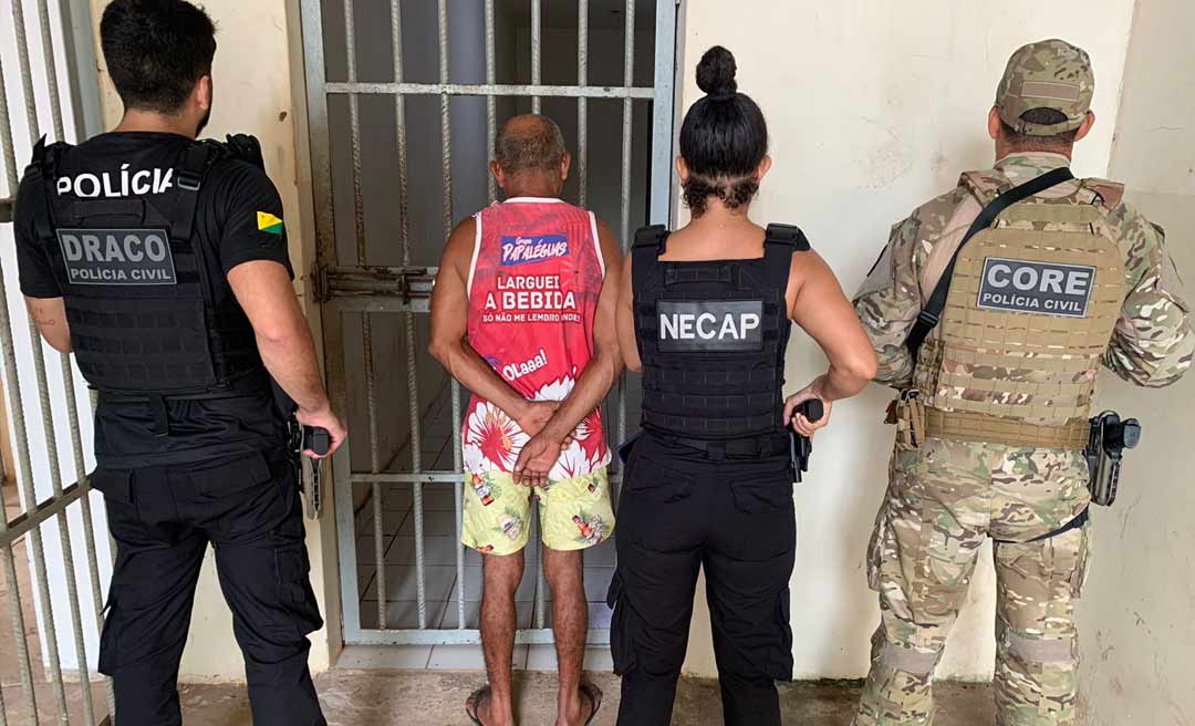 Polícia prende homem de 56 anos que invadiu casa e estuprou portadora de necessidades especiais