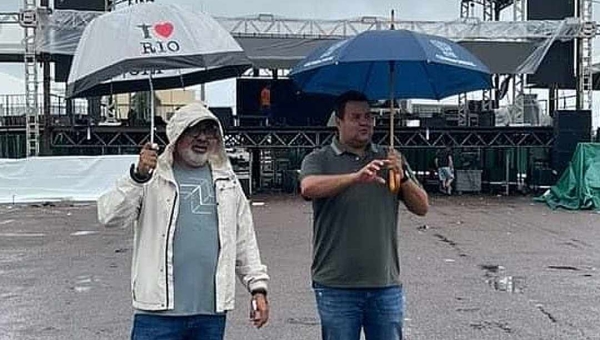 Dudé e Roxim, os magos dos eventos do governo, garantem festa de arromba no réveillon da Arena da Floresta