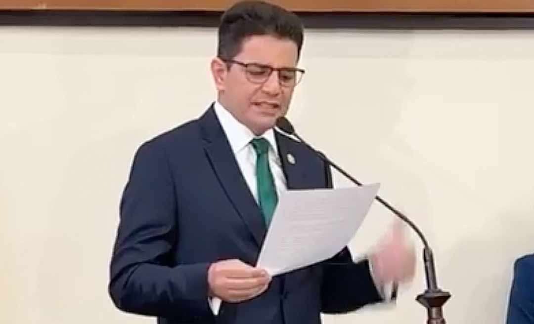 Gladson Cameli toma posse na Assembleia e diz que geração de emprego é prioridade número 1