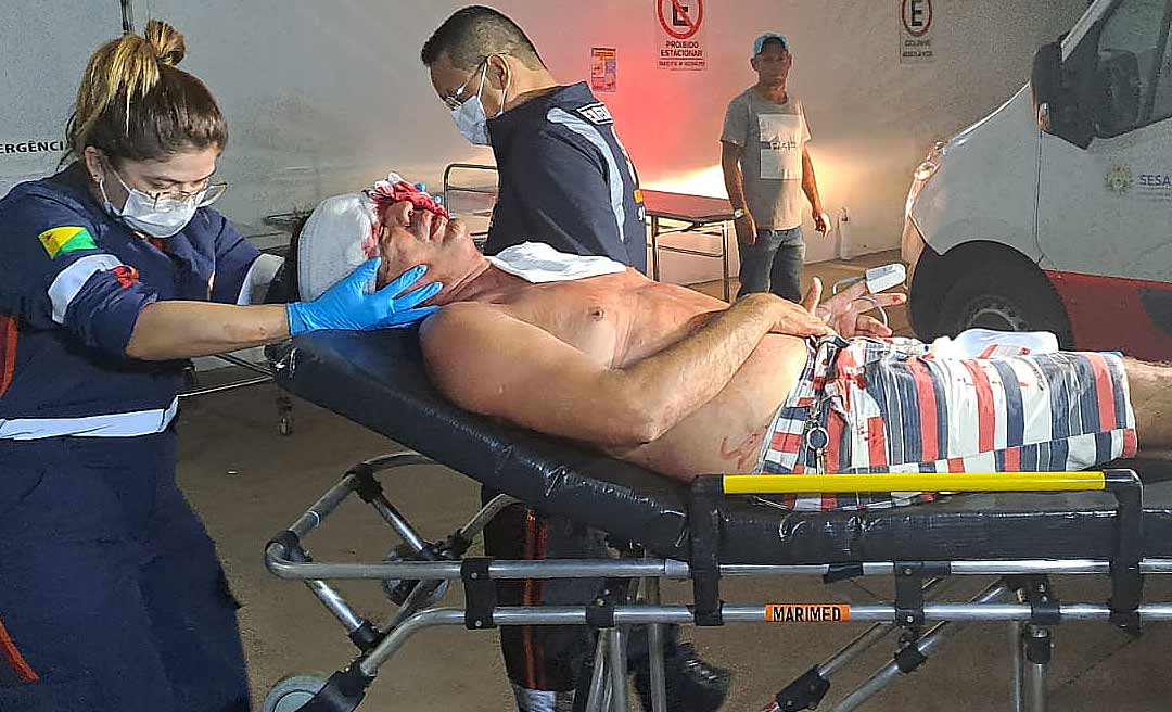 Na Capital, homem leva facada no rosto durante festa de aniversário no bairro Nova Estação