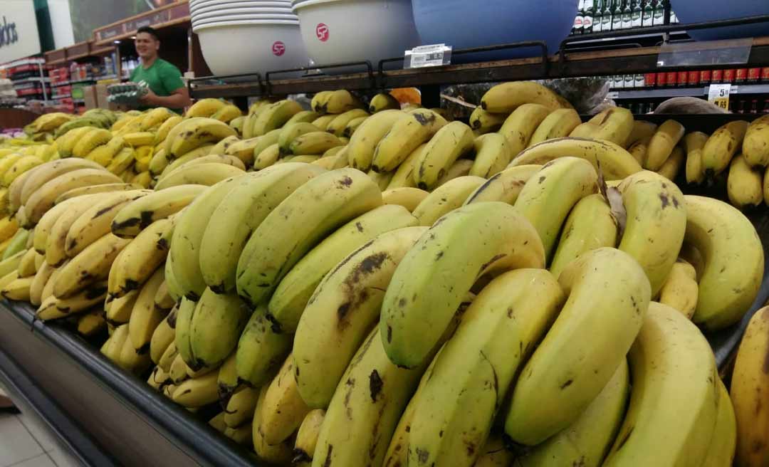 A preço de banana? Valor da fruta dispara na Capital acreana e palma pode custar quase R$ 12