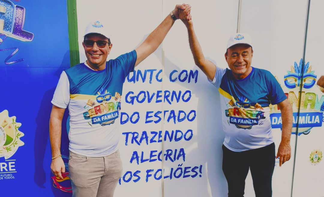 Ao som de bandeira branca, governador e prefeito vistoriam espaço destinado ao Carnaval da Família