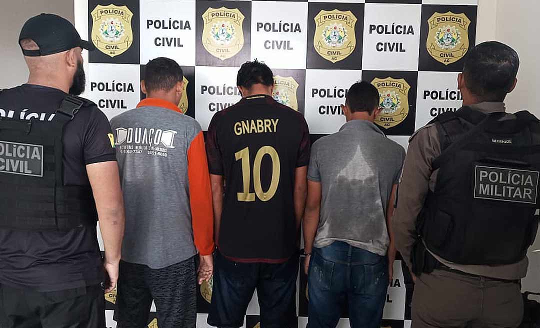 Três homens são presos sob suspeita de estupro coletivo contra jovem de 18 anos no Acre