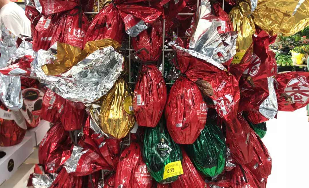 Rio-branquense tem o ovo de Páscoa mais caro se comparado ao de 19 capitais pesquisadas