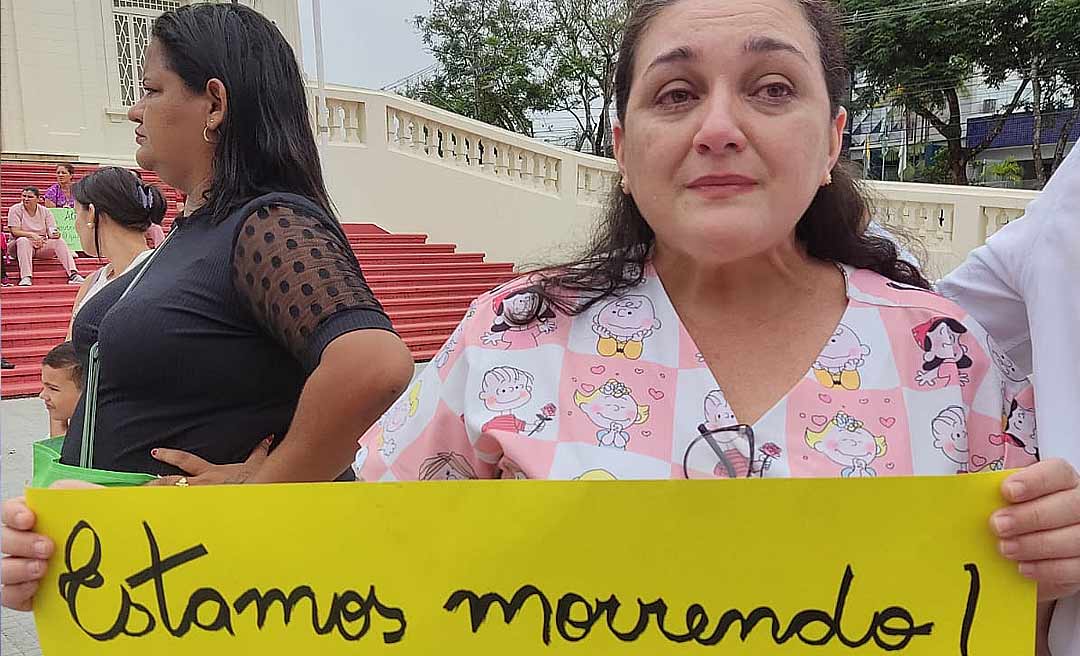 "Pelo amor de Deus, governador, tenha misericórdia da gente", pede emocionada técnica de enfermagem