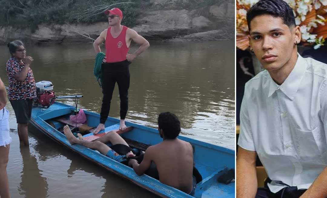 Bombeiros resgatam corpo de jovem que se afogou no rio Acre