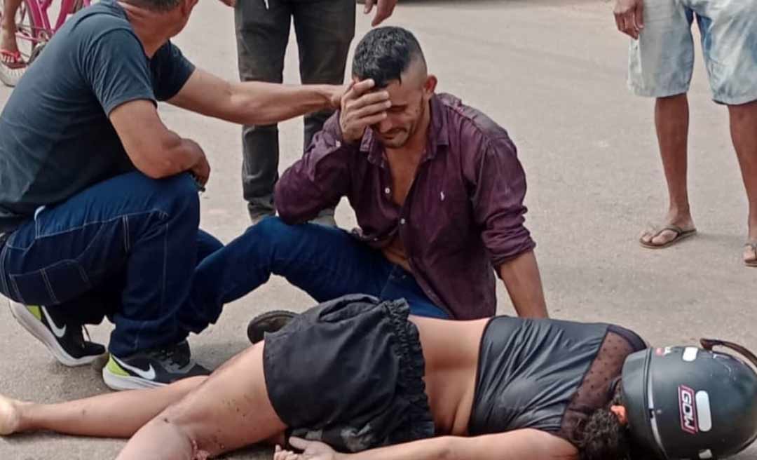 Em Sena Madureira, mulher morre após motocicleta ser atingida por caminhão