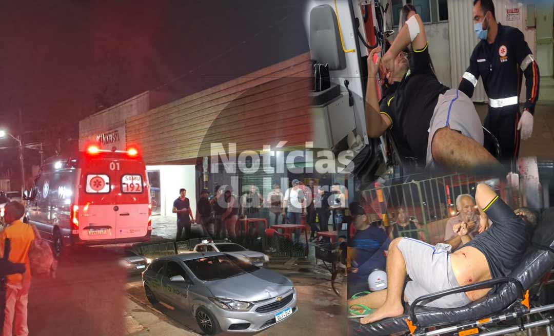 Trabalhador é ferido em bar por bala perdida após ficar na mira de criminosos que tentavam matar rivais de facção