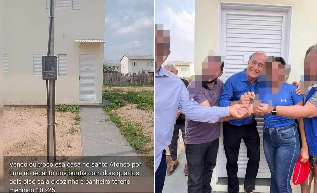 Família coloca à venda casa que recebeu da prefeitura de Bocalom