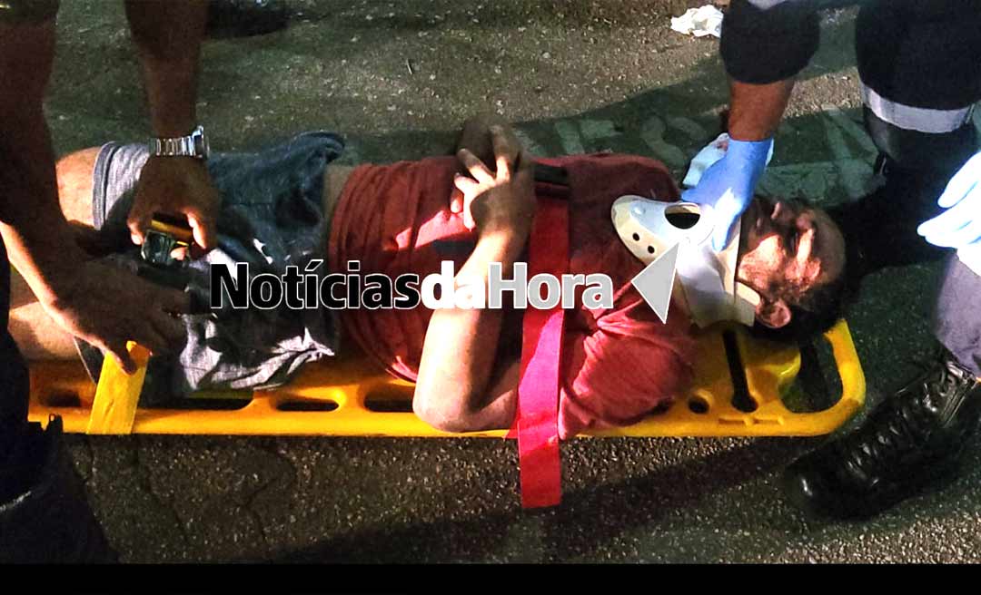 Dependente químico sob efeito de entorpecentes acaba atropelado na Estação Experimental