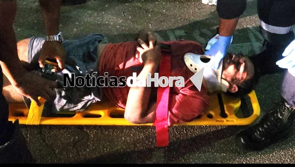 Dependente químico sob efeito de entorpecentes acaba atropelado na Estação Experimental