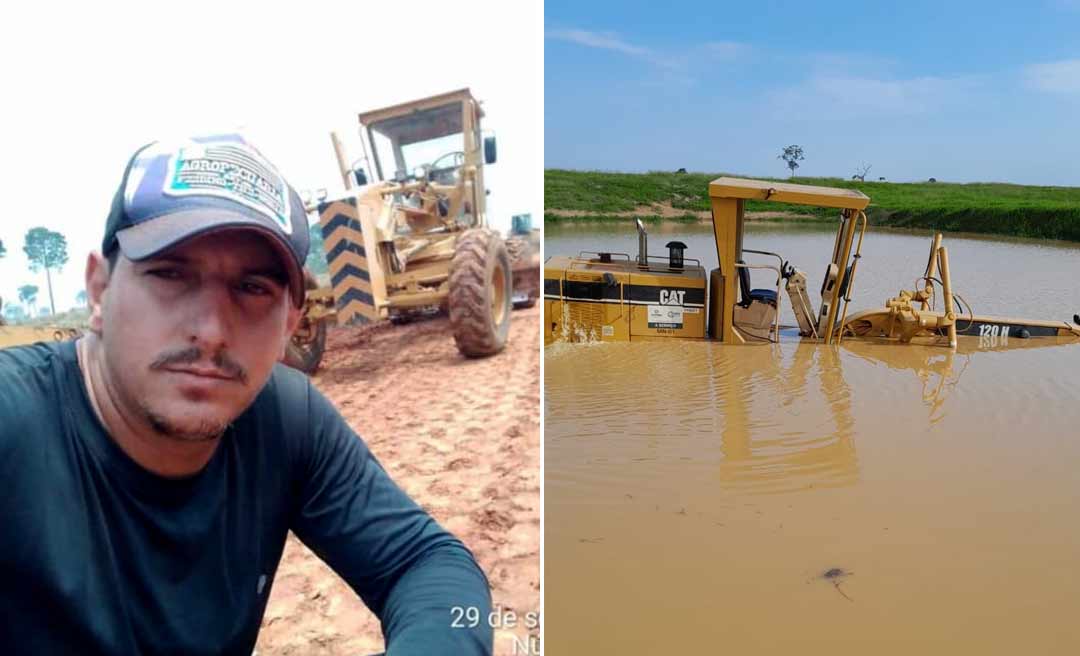 Operador de máquinas pesadas é encontrado sem vida dentro de açude no Bujari