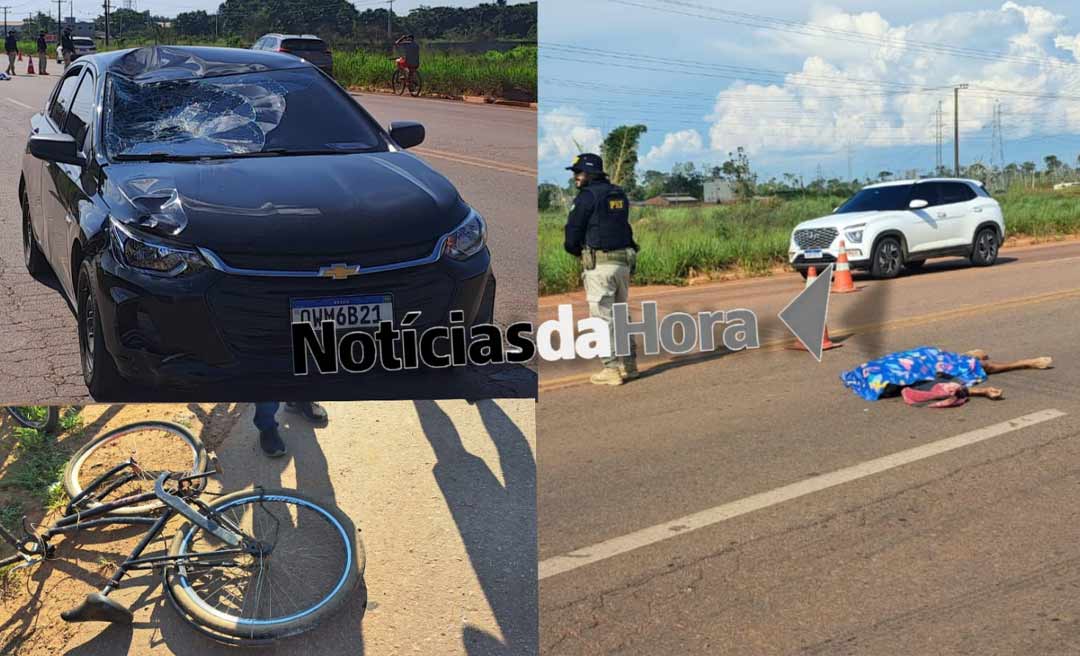 Ciclista perde a vida ao tentar atravessar a BR-364, próximo a entrada do Cidade do Povo