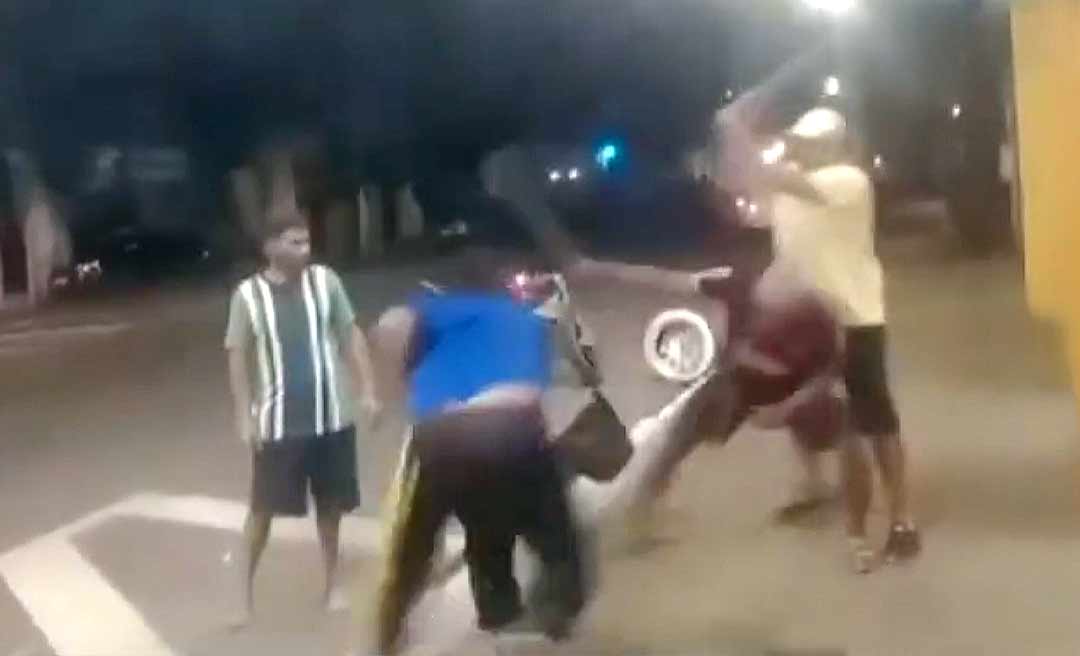 Confusão envolvendo imigrantes no 2⁰ Distrito de Rio Branco quase termina em tragédia; veja o vídeo