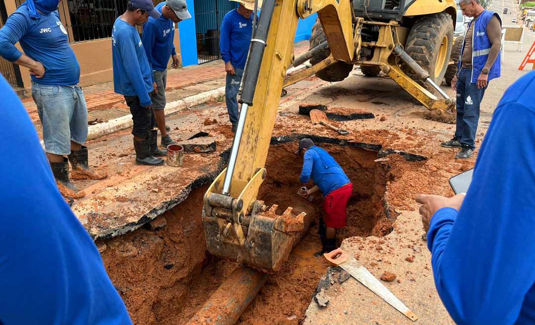 Adutora antiga se rompe, prefeitura age rápido e evita deixar ao menos três bairros sem água na capital
