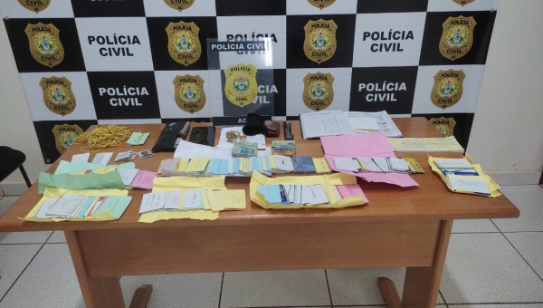 Polícia Civil prende agiota que tinha o domínio de mais de 170 cartões bancários de vítimas no Acre