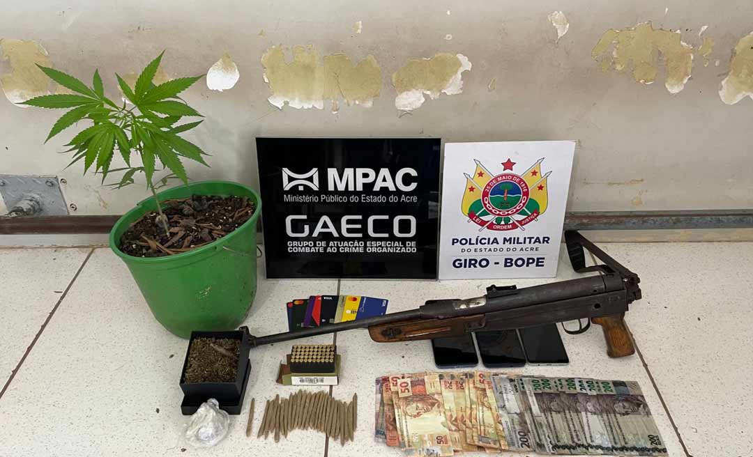 Gaeco e PM cumprem mandado de prisão e busca contra integrante de organização criminosa